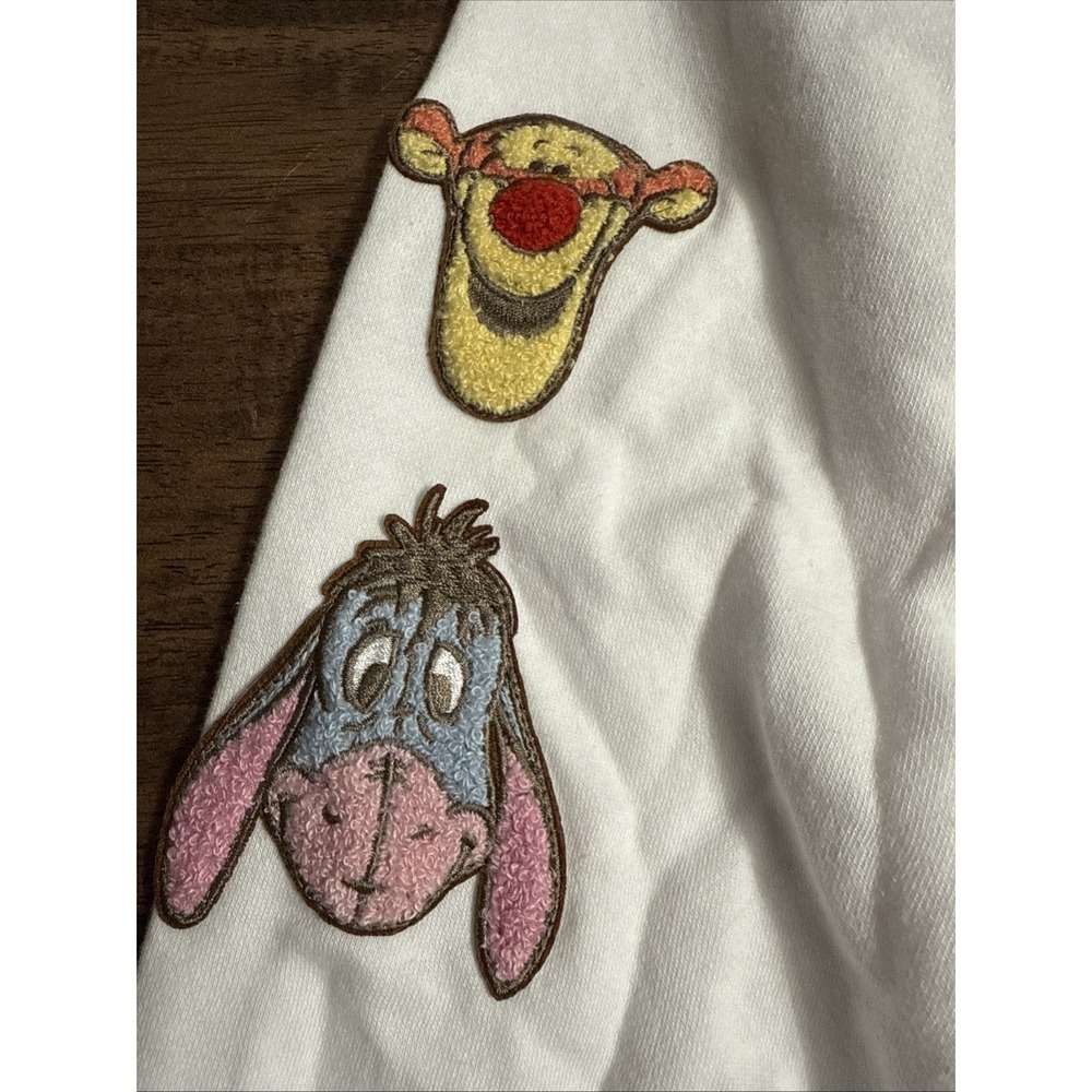 Disney‎ Winnie The Pooh Licensed Zip Up Hoodie Sweatshirt Embroidered Size Large - Picture 3 of 11